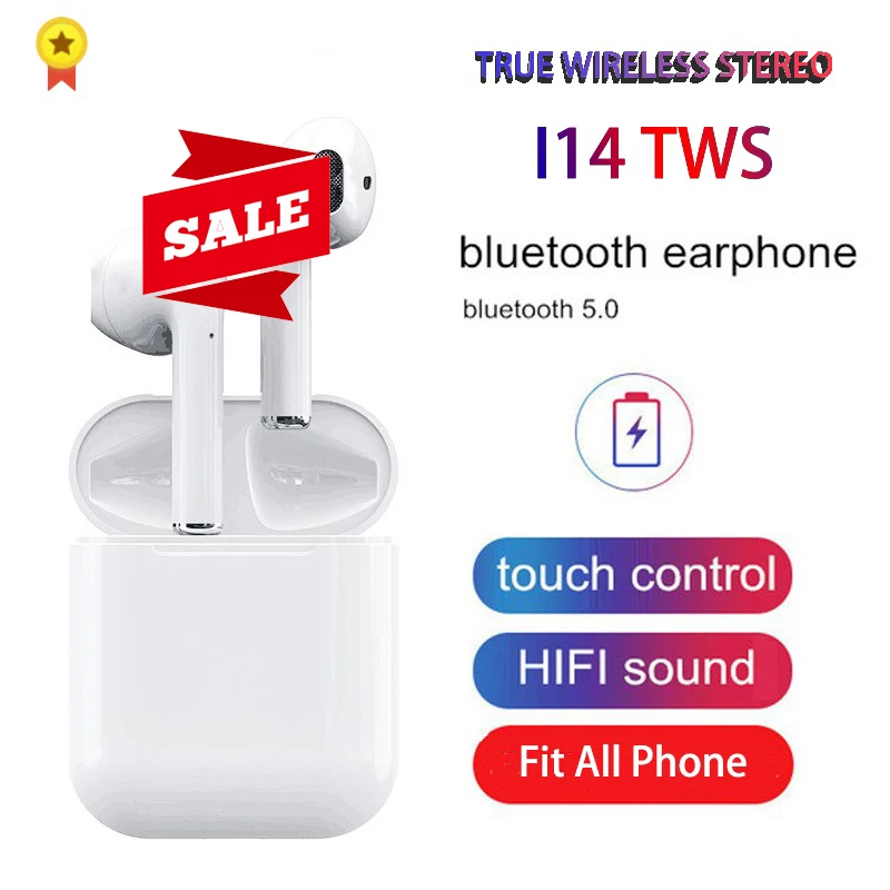 I14 TWS беспроводные наушники Hifi Bluetooth 5 0 гарнитура для видеоигр шумоподавление
