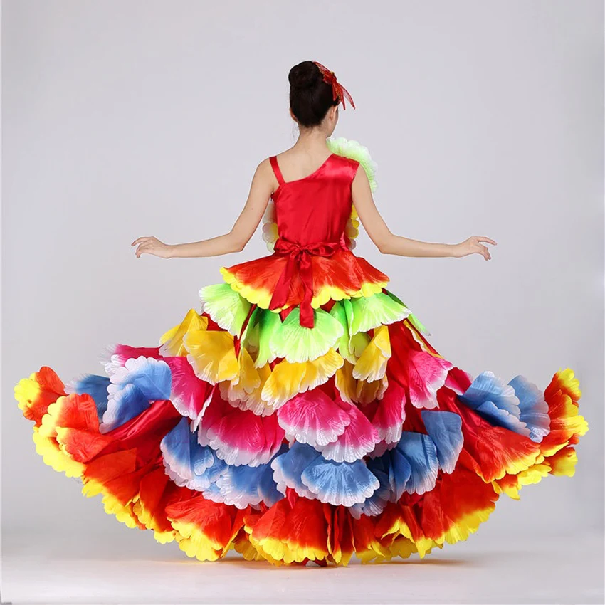 360 Degrees/yards Plus Size Women Spanish Flamenco Dress Floral Petal Maxi Gypsy Girls Stage Performance Belly Dance Costumes
360 Degrees/yards Plus Size Women Spanish Flamenco Dress Floral Petal Maxi Gypsy Girls Stage Performance Belly Dance Costumes