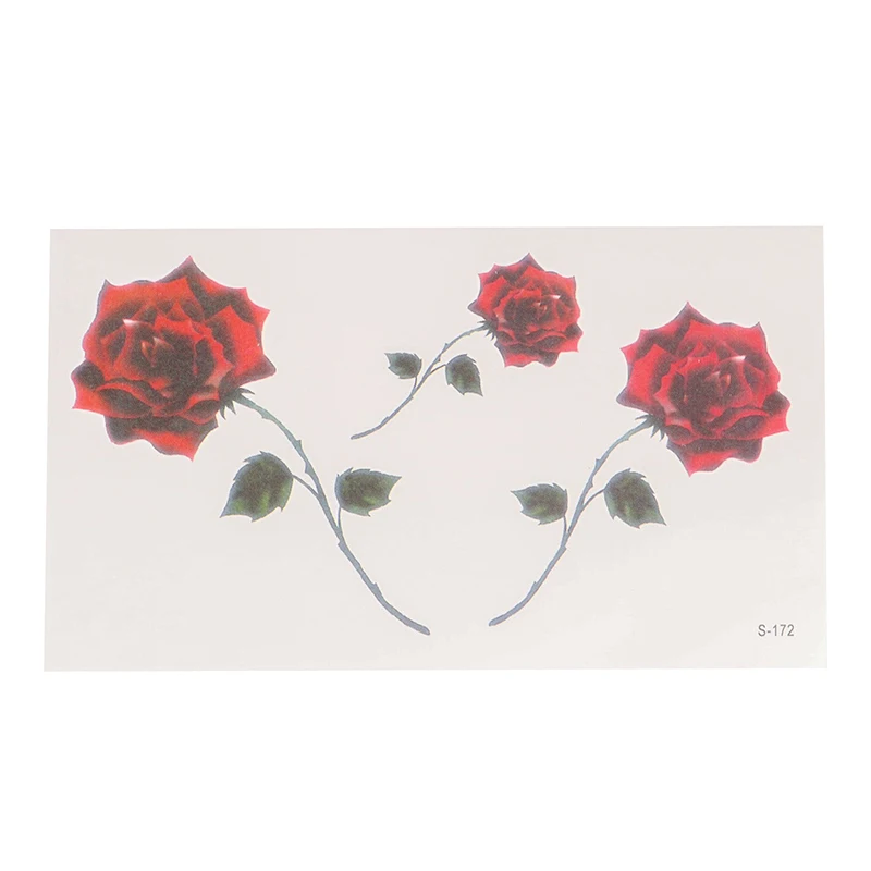 1 Sheet Red Rose Flower Temporary Tattoo Sticker Waterproof Flash Fake Art Tattoo 105 * 60mm 
1 Sheet Red Rose Flower Temporary Tattoo Sticker Waterproof Flash Fake Art Tattoo 105 * 60mm