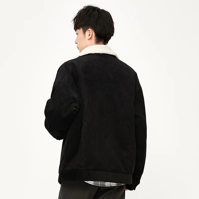 SEMIR Corduroy Jacket Men Autumn And Winter Plus Fleece Coat Korean Trend Casual Lamb Wool Tooling Cotton Jacket Men 
SEMIR Corduroy Jacket Men Autumn And Winter Plus Fleece Coat Korean Trend Casual Lamb Wool Tooling Cotton Jacket Men