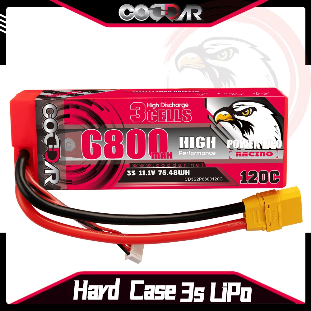ODDAR 3S 6800mAh 120C 11.1V XT60 EC5 XT150 XT90 T Plug Hardcase Lipo Battery For 1:8 1/8 RC Car TRX6 Four Drive Off-Road/Boat
ODDAR 3S 6800mAh 120C 11.1V XT60 EC5 XT150 XT90 T Plug Hardcase Lipo Battery For 1:8 1/8 RC Car TRX6 Four Drive Off-Road/Boat
