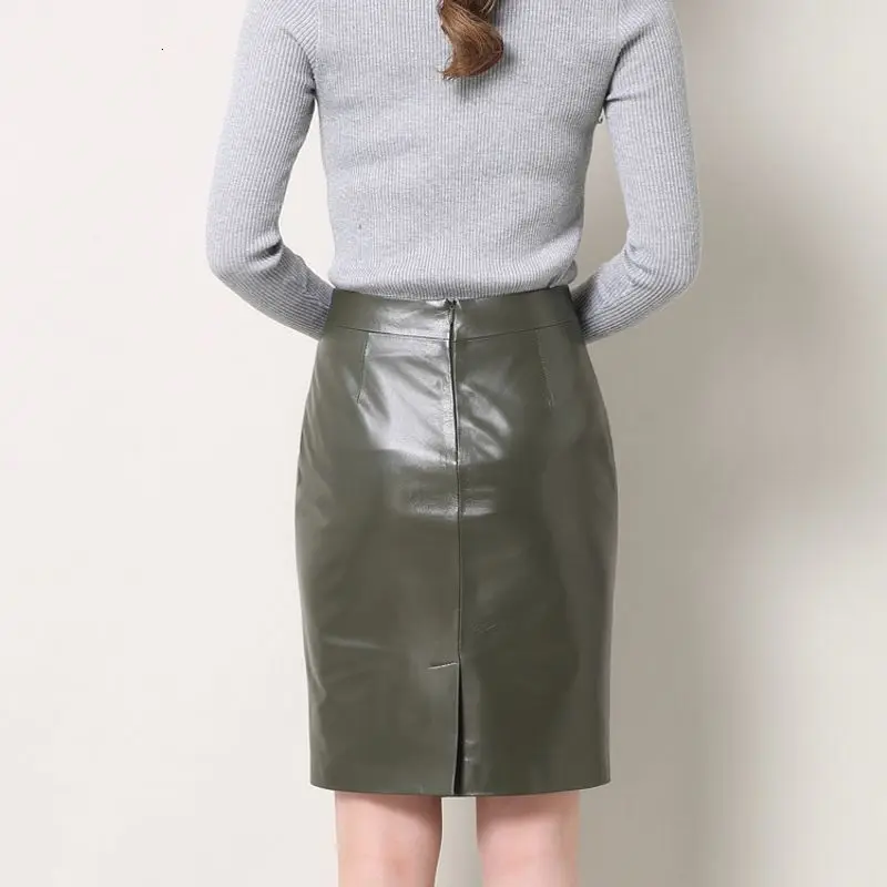 High Quality Hot Sale Office Lady Genuine Leather Sheepskin High Waist Mini Skirts Women OL Style Female Multi Color Plus Size
High Quality Hot Sale Office Lady Genuine Leather Sheepskin High Waist Mini Skirts Women OL Style Female Multi Color Plus Size