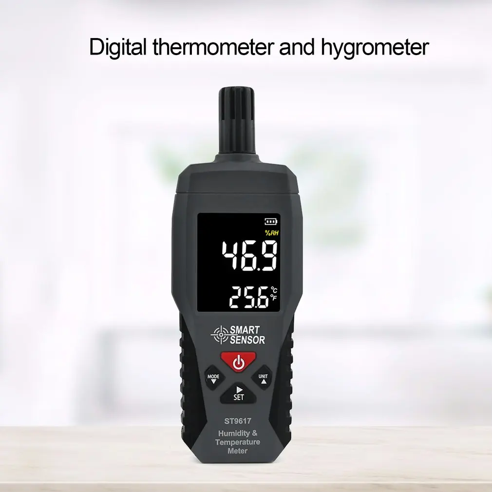 Цифровой измеритель температуры и влажности, высокоточный термометр-гигрометр для дома и улицы, тестер пирометров-20-60 °C 
Цифровой измеритель температуры и влажности, высокоточный термометр-гигрометр для дома и улицы, тестер пирометров-20-60 °C