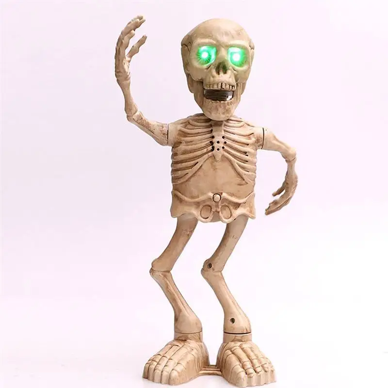 Halloween Electric Skeleton Ghost with Glowing Eyes and Creepy Screams Battery Powered Sing and Dancing Skeleton for Halloween
Halloween Electric Skeleton Ghost with Glowing Eyes and Creepy Screams Battery Powered Sing and Dancing Skeleton for Halloween