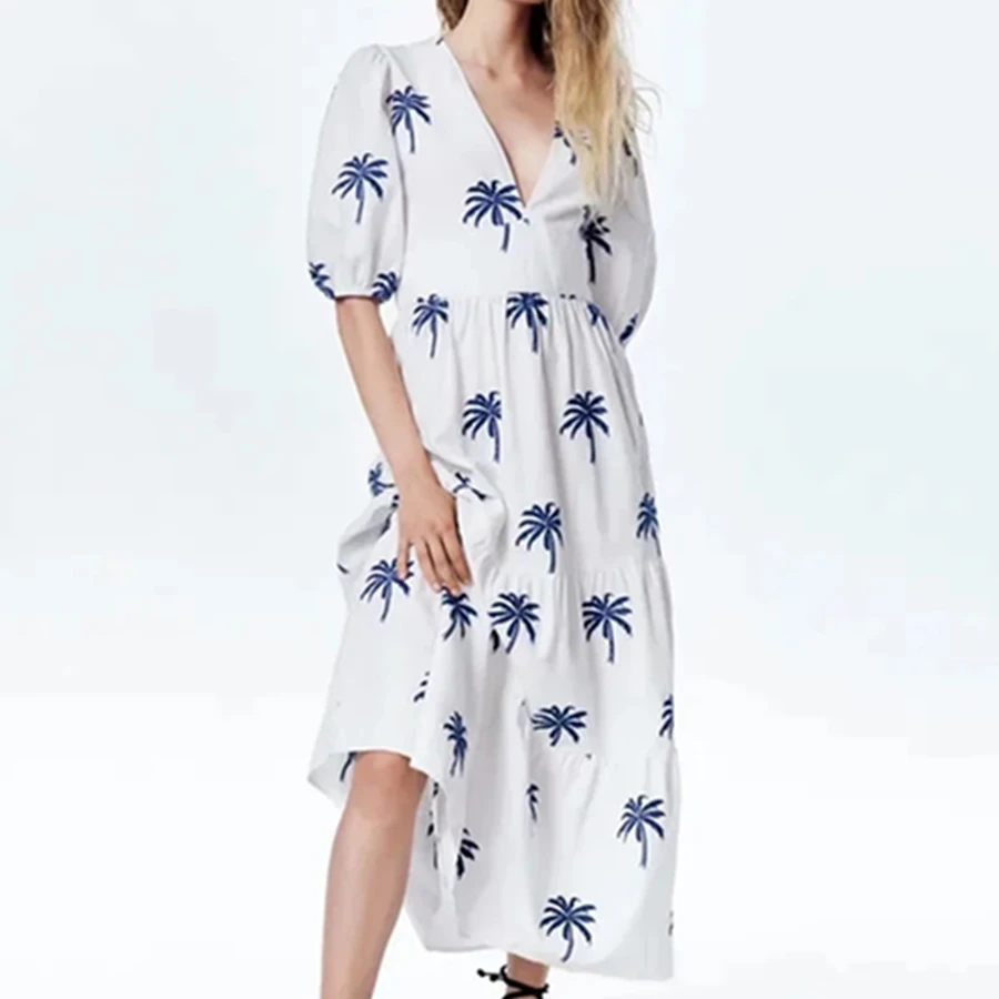 Maxdutti Summer Vestidos Indie Folk Vintage Bohemian Floral Dress Women Embroidery V-neck Loose Holiday Midi Dress Long Dresses
Maxdutti Summer Vestidos Indie Folk Vintage Bohemian Floral Dress Women Embroidery V-neck Loose Holiday Midi Dress Long Dresses