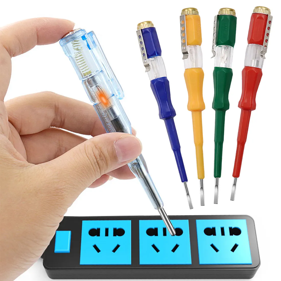 Brass Cap Test Pen Flat-Blade Screwdriver Test Pen Contact Test Pen Portable Circuit Test Pen Electrician Screwdriver
Brass Cap Test Pen Flat-Blade Screwdriver Test Pen Contact Test Pen Portable Circuit Test Pen Electrician Screwdriver
