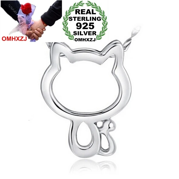 OMHXZJ Wholesale jewelry lovely cat buffing woman fashion star 925 sterling silver NO Chain Necklace kpop pendant Charms PE25
OMHXZJ Wholesale jewelry lovely cat buffing woman fashion star 925 sterling silver NO Chain Necklace kpop pendant Charms PE25