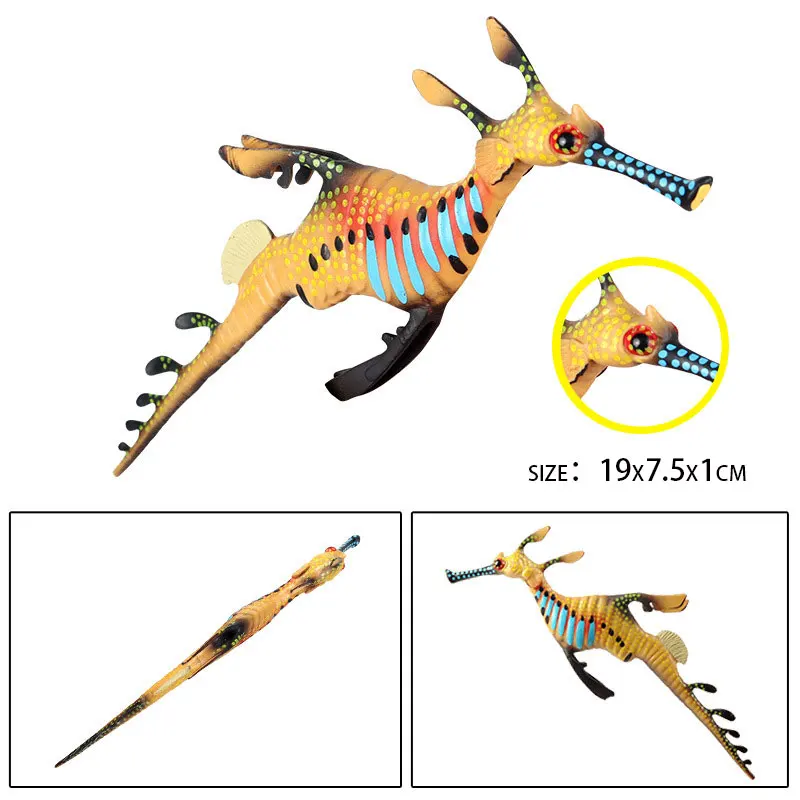 Ocean Sea Life Animals Doll Colorful Simulation Weedy Seadragon Model Action Figures Creative Toys for Education Collection
Ocean Sea Life Animals Doll Colorful Simulation Weedy Seadragon Model Action Figures Creative Toys for Education Collection