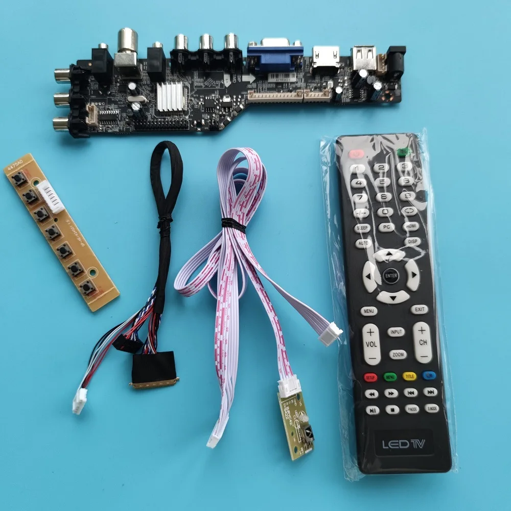 Kit For LTN156AT19 1366x768 HDMI-compatible panel monitor DVB-T DVB-T2 controller digital VGA AV TV remote board driver LED USB
Kit For LTN156AT19 1366x768 HDMI-compatible panel monitor DVB-T DVB-T2 controller digital VGA AV TV remote board driver LED USB