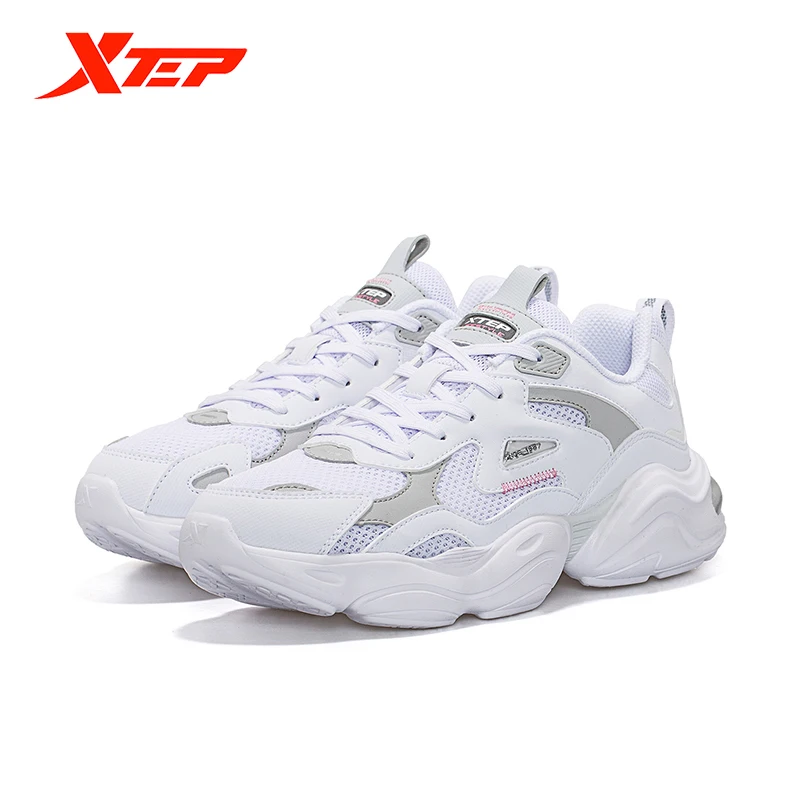Xtep Women's Shoes Sports Shoes Women's New Spring 2021 Casual Shoes All-Match Authentic Thick-Soled Fashion Shoes 879118320029 
Xtep Women's Shoes Sports Shoes Women's New Spring 2021 Casual Shoes All-Match Authentic Thick-Soled Fashion Shoes 879118320029