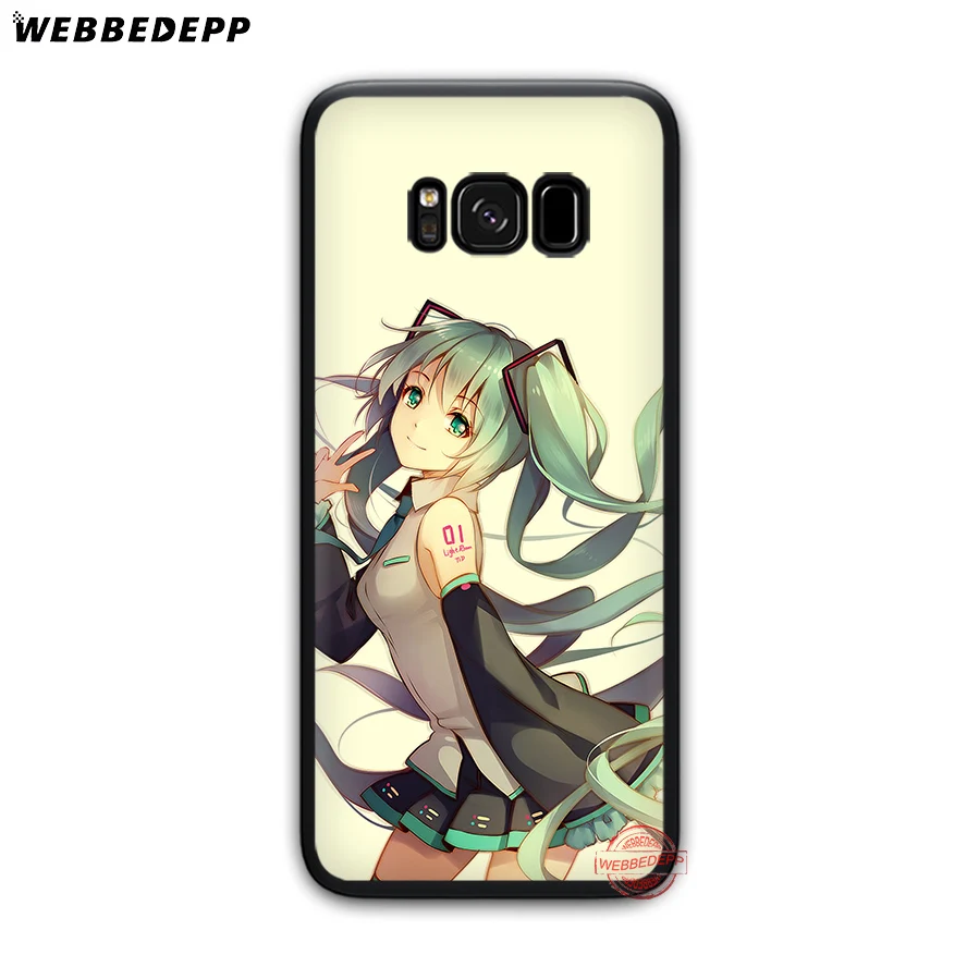 WEBBEDEPP Miku Hatsune мягкий чехол для Samsung J4 J6 Prime Plus J8 2018 J7 Dou A20E A70S A51 A71 A81 A91 | Мобильные
