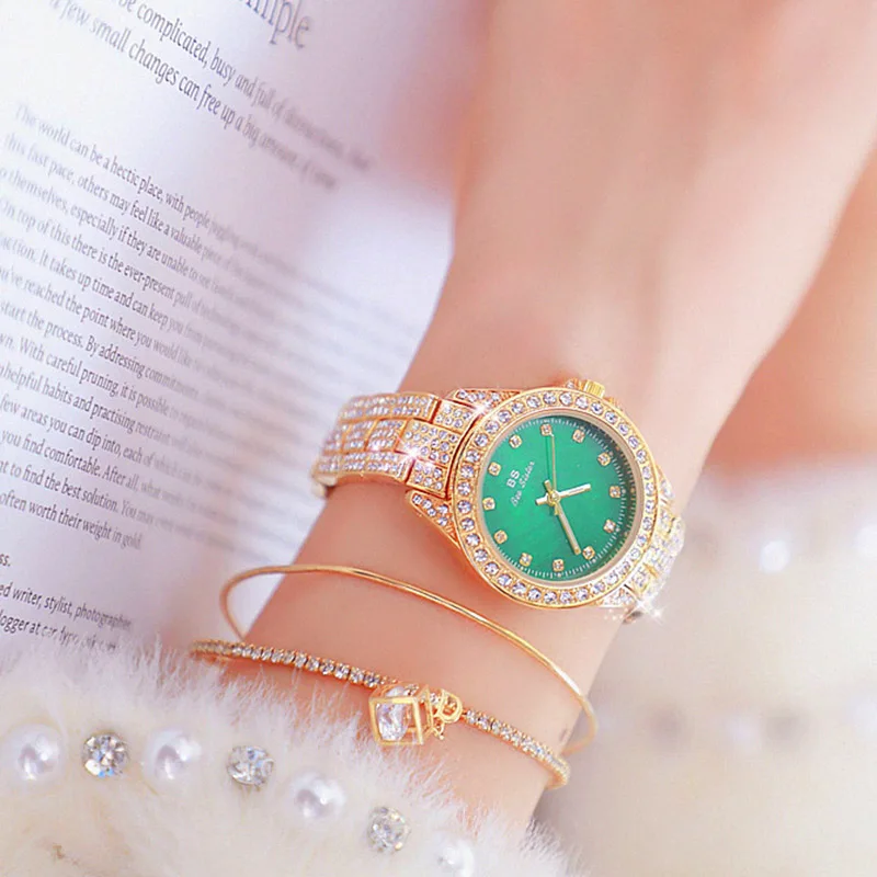 Женские наручные часы montre femme relogios Роскошные с бриллиантами элегантные кварцевые