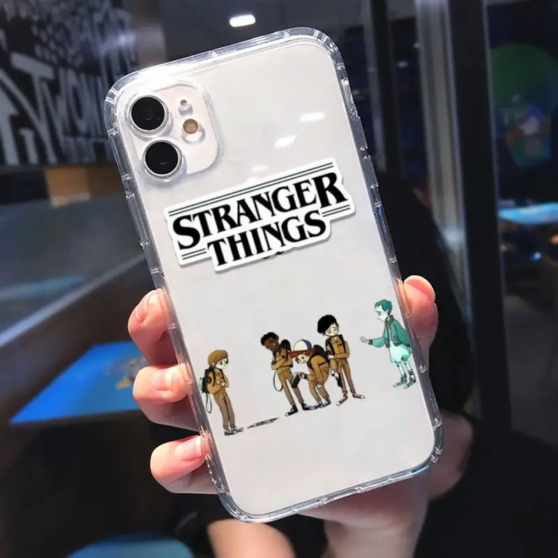 Stranger Things luxury Cartoons Phone Case Transparent for iPhone 11 12 mini pro XS MAX 8 7 6 6S Plus X 5S SE 2020 XR 
Stranger Things luxury Cartoons Phone Case Transparent for iPhone 11 12 mini pro XS MAX 8 7 6 6S Plus X 5S SE 2020 XR