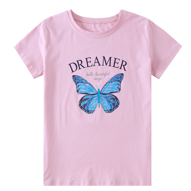 Cotton Fashion Butterfly Print Woman Tshirts Women Short Sleeve Tops Tee 2021 Fashion T Shirt Casual Female TShirts Soft
Cotton Fashion Butterfly Print Woman Tshirts Women Short Sleeve Tops Tee 2021 Fashion T Shirt Casual Female TShirts Soft
