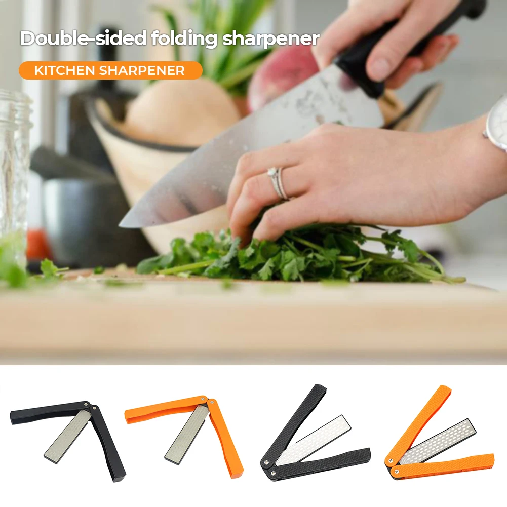 Folding Sharpener Outdoor Double-sided Sharpener Kitchen Whetstone Outdoor Knife Sharpener Pratical Outside Tools
Folding Sharpener Outdoor Double-sided Sharpener Kitchen Whetstone Outdoor Knife Sharpener Pratical Outside Tools