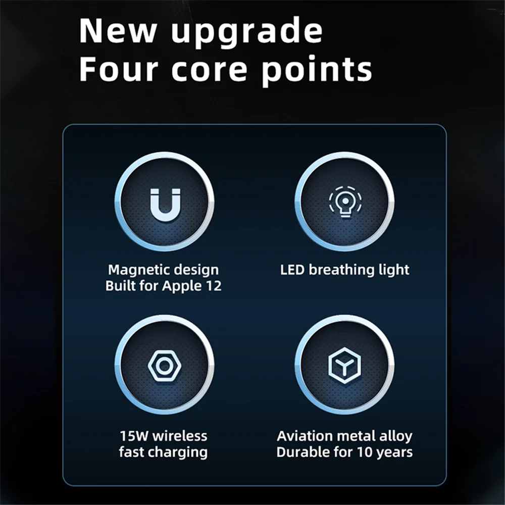 For Magsafe Car Charger 15W QI Magnetic Wireless Fast Charging Vent Mount Magnet Mobile Phone Holder For iPhone 12 Pro Max Mini
For Magsafe Car Charger 15W QI Magnetic Wireless Fast Charging Vent Mount Magnet Mobile Phone Holder For iPhone 12 Pro Max Mini