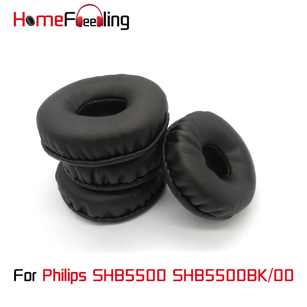 Амбушюры Homefeeling для Philips SHB5500 SHB5500BK/00, амбушюры, круглые универсальные запасные части Leahter, амбушюры
