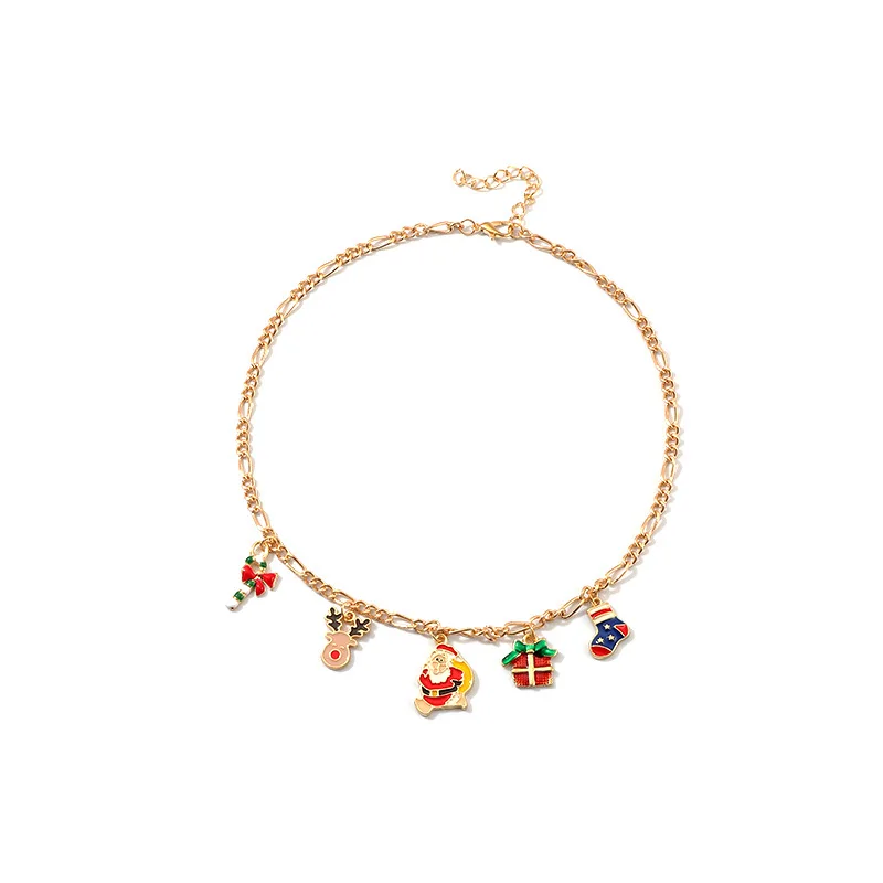 New Fashion Christmas Necklaces Jewelry Womens Creative Personality Socks Elk Santa Claus Oil Drop Pendant Necklaces For Girls
New Fashion Christmas Necklaces Jewelry Womens Creative Personality Socks Elk Santa Claus Oil Drop Pendant Necklaces For Girls