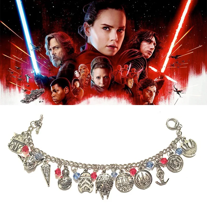 The Last Jedi Ultimo Luke Skywalker Millennium Falcon Vintage Charms Bracelet Bangles Chain Links Christmas Jewelry
The Last Jedi Ultimo Luke Skywalker Millennium Falcon Vintage Charms Bracelet Bangles Chain Links Christmas Jewelry