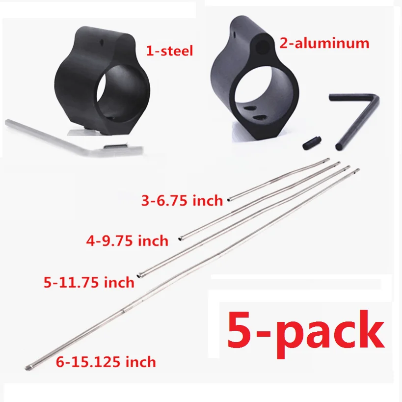 5pcs Micro Rifle Gas Block Tube .750 5.56 223 with Steel Roll Pin Tactical 0.75 Inch Dia Fit M4 AR15 Roll Pin Volume Purchas
5pcs Micro Rifle Gas Block Tube .750 5.56 223 with Steel Roll Pin Tactical 0.75 Inch Dia Fit M4 AR15 Roll Pin Volume Purchas