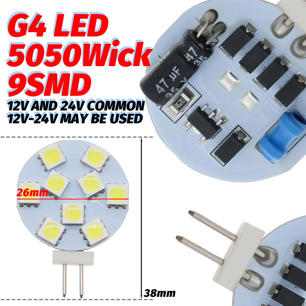 100 шт. G4 светодиодный ная лампа 5 Вт AC 12 В 24 В вход 9 шт. 5050 SMD светодиодный ные чипы 5 Вт G4 разъем 9 светодисветодиодный s Теплый Холодный белый см...
100 шт. G4 светодиодный ная лампа 5 Вт AC 12 В 24 В вход 9 шт. 5050 SMD светодиодный ные чипы 5 Вт G4 разъем 9 светодисветодиодный s Теплый Холодный белый см...