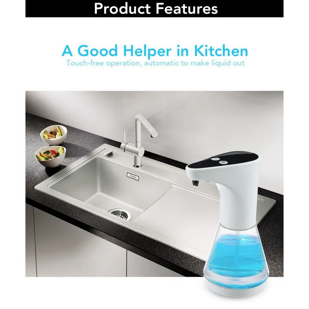 480ML sensor soap dispenser infrared sensor soap dispenser sensor liquid soap dispenser kitchen hotel
480ML sensor soap dispenser infrared sensor soap dispenser sensor liquid soap dispenser kitchen hotel