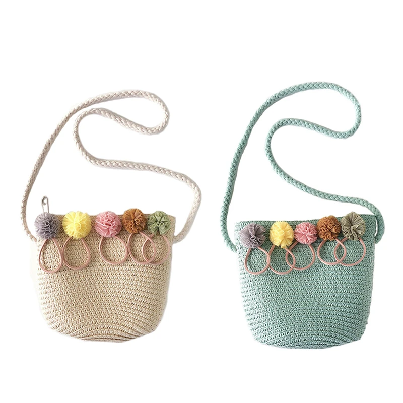 2Pcs Girls Shoulder Bag Straw Rattan Weave Crossbody Bag for Baby Girls Best - Beige & Green
2Pcs Girls Shoulder Bag Straw Rattan Weave Crossbody Bag for Baby Girls Best - Beige & Green