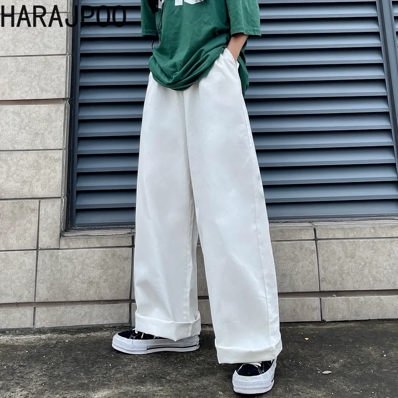 Harajpoo Women Pants Japanese Summer Korean INS Solid Color Wild Loose High Waist Y2k Casual Straight Wide Leg Trend Overalls
Harajpoo Women Pants Japanese Summer Korean INS Solid Color Wild Loose High Waist Y2k Casual Straight Wide Leg Trend Overalls