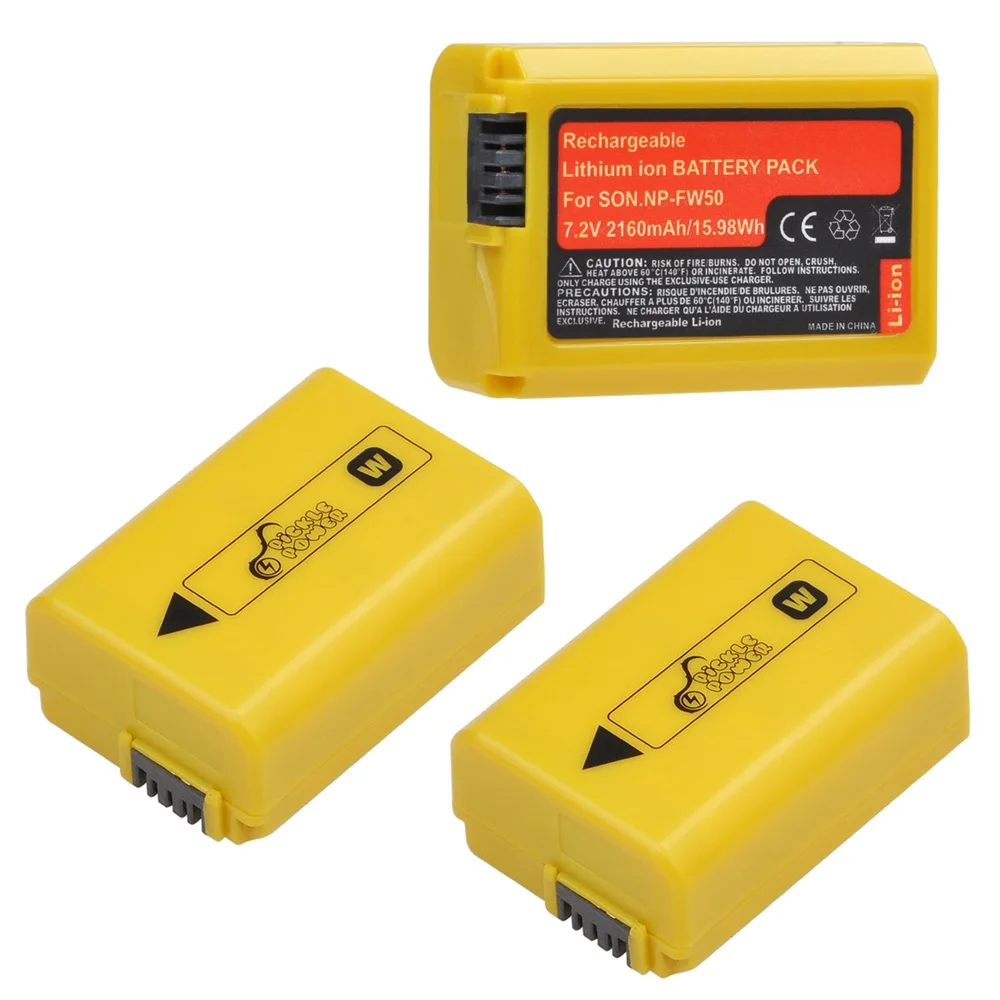 Аккумулятор желтого цвета для Sony Alpha a6500 a6300 a6000 a5000 a3000 NP-FW50 A7 A7II A7RII A7SII A7S A7S2 A7R A7R
Аккумулятор желтого цвета для Sony Alpha a6500 a6300 a6000 a5000 a3000 NP-FW50 A7 A7II A7RII A7SII A7S A7S2 A7R A7R