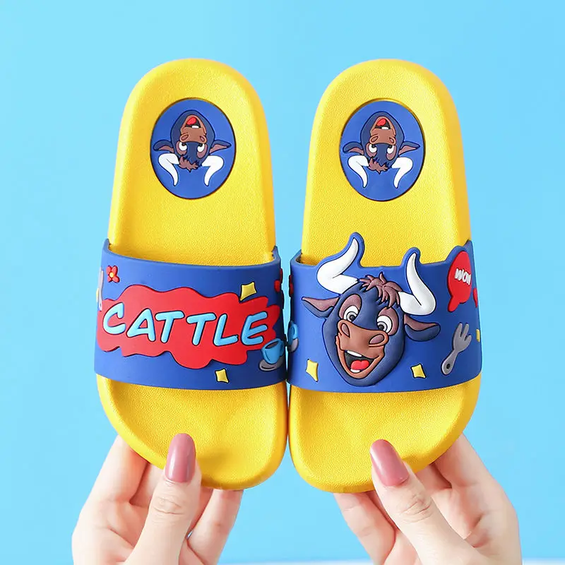 JY Children Boys Summer PVC Cow Beach Slippers Soft Non-slip Home Bath Shoes 6Sizes P17
JY Children Boys Summer PVC Cow Beach Slippers Soft Non-slip Home Bath Shoes 6Sizes P17