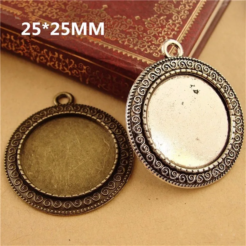 30pcs/lot Antique Silver Retro Curved Parttern Cabochon Base 25mm Inner Size DIY Jewelry Findings
30pcs/lot Antique Silver Retro Curved Parttern Cabochon Base 25mm Inner Size DIY Jewelry Findings