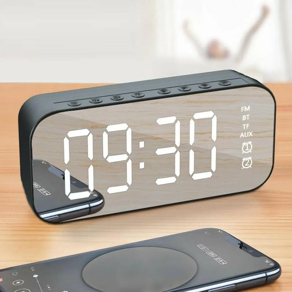 Factory Direct Sales Wireless Bluetooth Speaker With FM Mini Card Mirror Alarm Clock Audio Stall Collection Voice Prompt Speaker
Factory Direct Sales Wireless Bluetooth Speaker With FM Mini Card Mirror Alarm Clock Audio Stall Collection Voice Prompt Speaker