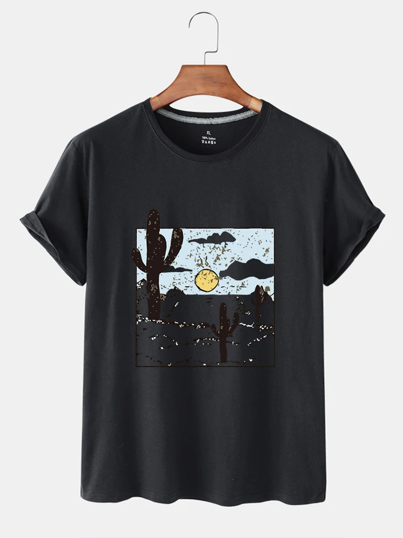 Summer 2021 Women Short Sleeve T-Shirt Graphic Desert Print Short Sleeve T-Shirt with Round Collars Women's Large Size T-Shirt
Summer 2021 Women Short Sleeve T-Shirt Graphic Desert Print Short Sleeve T-Shirt with Round Collars Women's Large Size T-Shirt