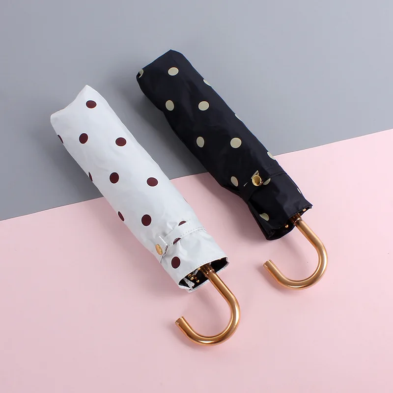 2021 Creative Cute Wave Point Three Folding Umbrella Rain Women Portable Summer Outdoor Pocket Black Coating UV Sun Umbrella
2021 Creative Cute Wave Point Three Folding Umbrella Rain Women Portable Summer Outdoor Pocket Black Coating UV Sun Umbrella