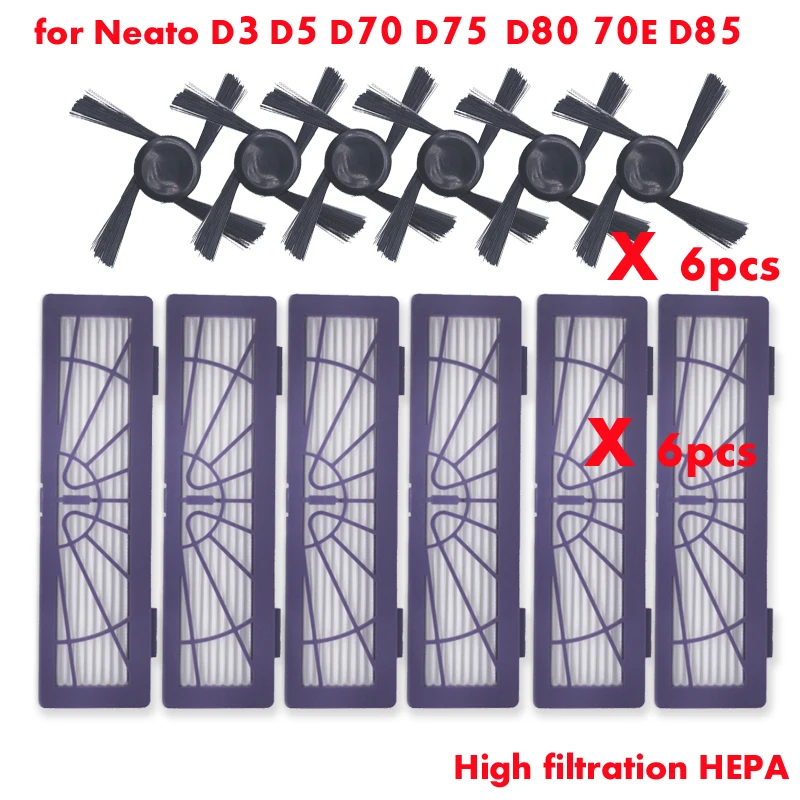 Набор фильтров для пылесоса Neato Botvac D3 D5 D70 D75 D80 70E D85 12 шт.|Запчасти пылесоса| |