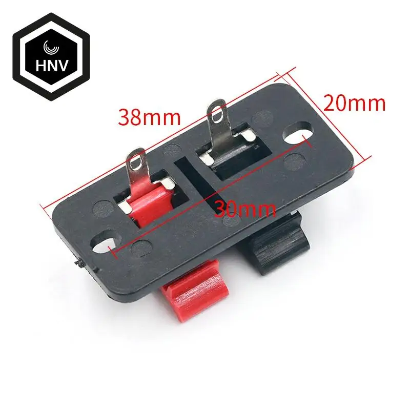 2Pcs Plastic 4 Positions Connector Terminal Push In Jack Spring Load Audio Speaker Terminals Breadboard Clip
2Pcs Plastic 4 Positions Connector Terminal Push In Jack Spring Load Audio Speaker Terminals Breadboard Clip