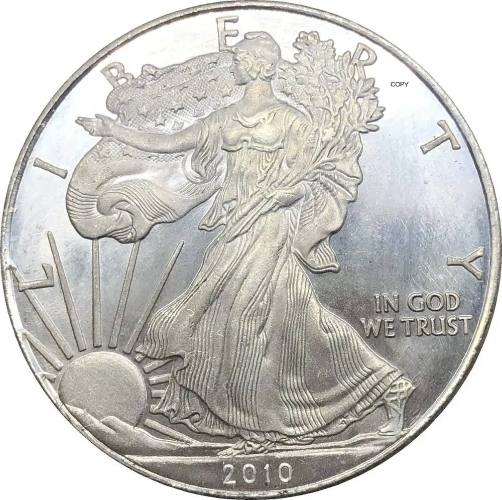 1 доллар США, американская Серебряная монета в виде орла, 2010 Вт, памятная Серебряная монета с покрытием типа «Орел», копия монеты
1 доллар США, американская Серебряная монета в виде орла, 2010 Вт, памятная Серебряная монета с покрытием типа «Орел», копия монеты