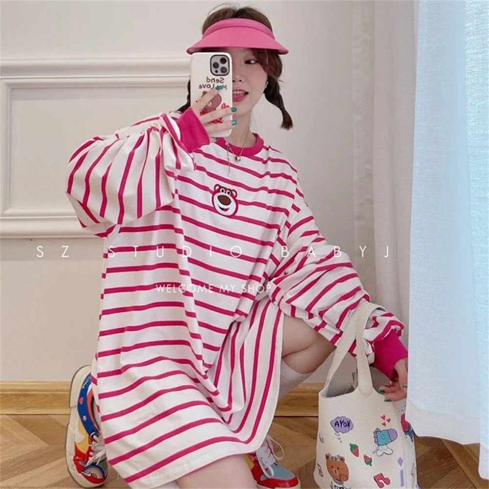 Cool Pink Autumn Stripe Hoodie Sweatshirt Harajuku Oversize Girls Hoody Outwear Loose Long Sleeve Kawaii Bear Print Hoodie
Cool Pink Autumn Stripe Hoodie Sweatshirt Harajuku Oversize Girls Hoody Outwear Loose Long Sleeve Kawaii Bear Print Hoodie