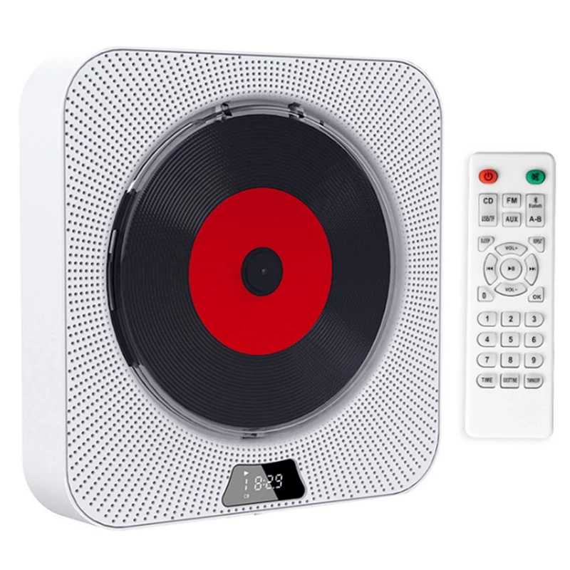 US Plug Portable CD Player Wall-Mounted Music Player Built-in High-Fidelity Speaker Support CD/USB/TF
US Plug Portable CD Player Wall-Mounted Music Player Built-in High-Fidelity Speaker Support CD/USB/TF