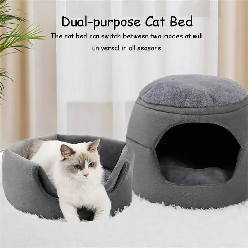 Cat Bed For Indoor Cats Cat Cave Bed Cat House CatsTent with Removable Washable Cushioned Pillow Soft and Self Warming Beds
Cat Bed For Indoor Cats Cat Cave Bed Cat House CatsTent with Removable Washable Cushioned Pillow Soft and Self Warming Beds