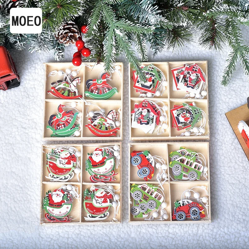 Christmas Decorations Set Wooden Painted Pendant Gifts Window Scene Decorations Christmas Tree Ornaments Boxed
Christmas Decorations Set Wooden Painted Pendant Gifts Window Scene Decorations Christmas Tree Ornaments Boxed