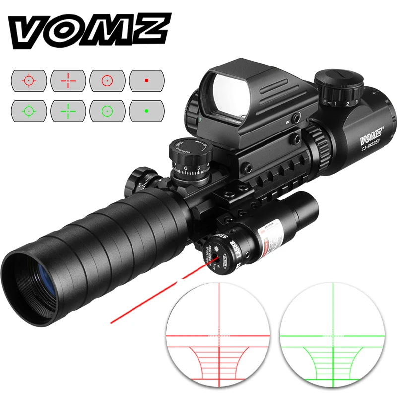 3-9x32 Scope Illuminated Rangefinder Rifle Holographic 4 Reticle Sight 20mm Red Grenn Laser For Hunting Riflescope
3-9x32 Scope Illuminated Rangefinder Rifle Holographic 4 Reticle Sight 20mm Red Grenn Laser For Hunting Riflescope
