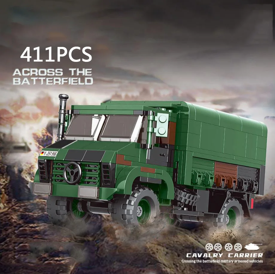 

Германия современный военный Orv Benz Unimog грузовик batisbrick строительный блок Ww2 Lkw 2t Gl Модель автомобиля игрушки для мальчиков Подарки