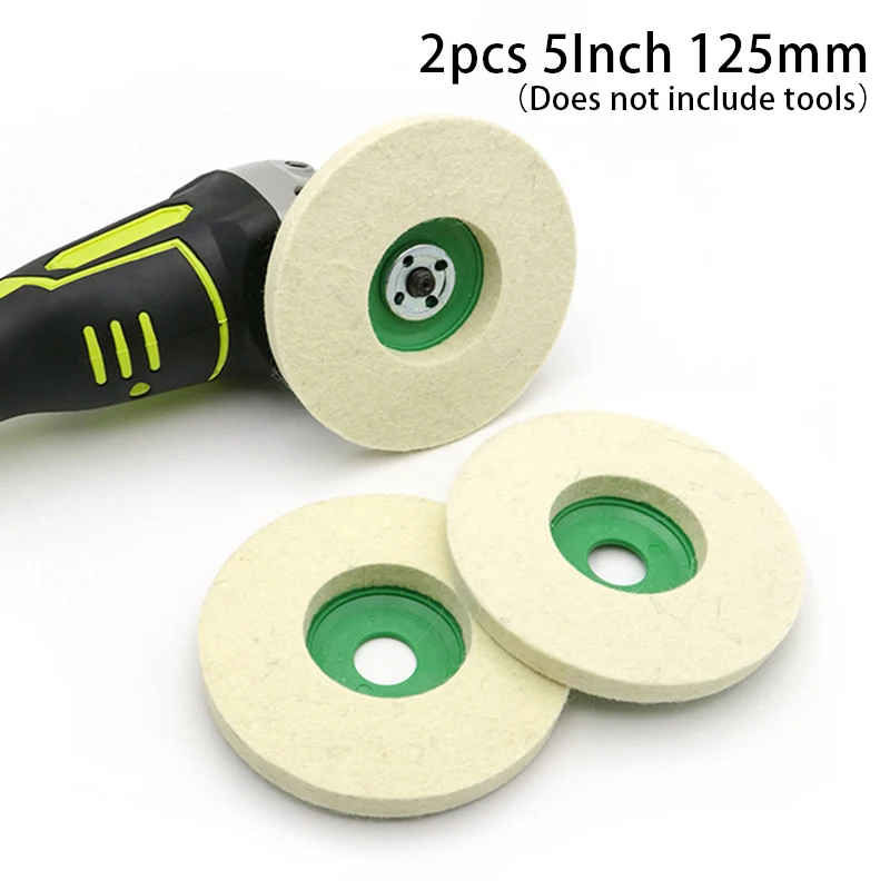 2pcs 5 Inch 125mm Wool Polishing Wheel Buffing Pads Angle Grinder Wheel Felt Polishing Disc For Metal Marble Glass Ceramics
2pcs 5 Inch 125mm Wool Polishing Wheel Buffing Pads Angle Grinder Wheel Felt Polishing Disc For Metal Marble Glass Ceramics