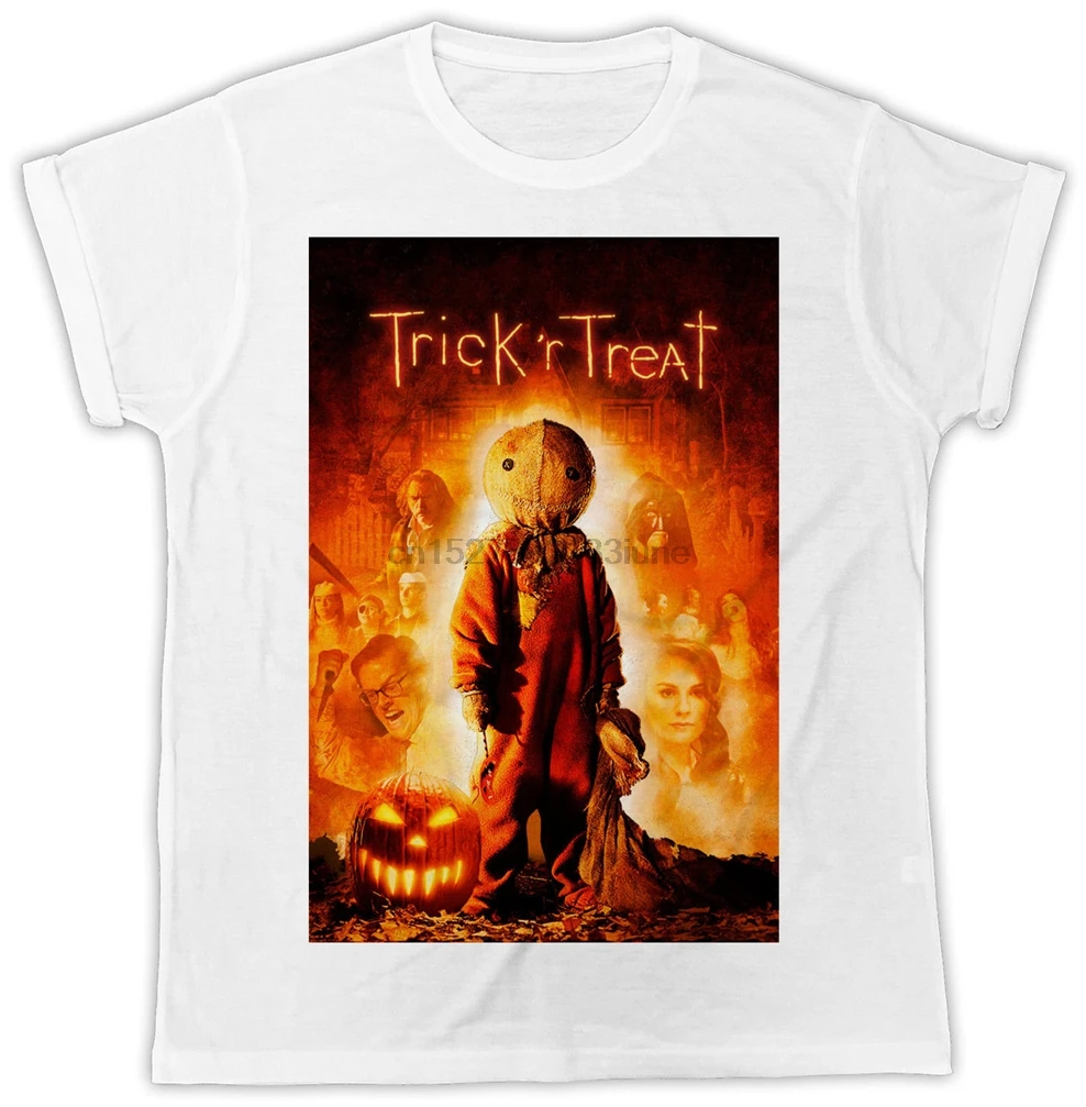 Модная белая футболка унисекс с изображением фильма Trick R Treat идеальный подарок