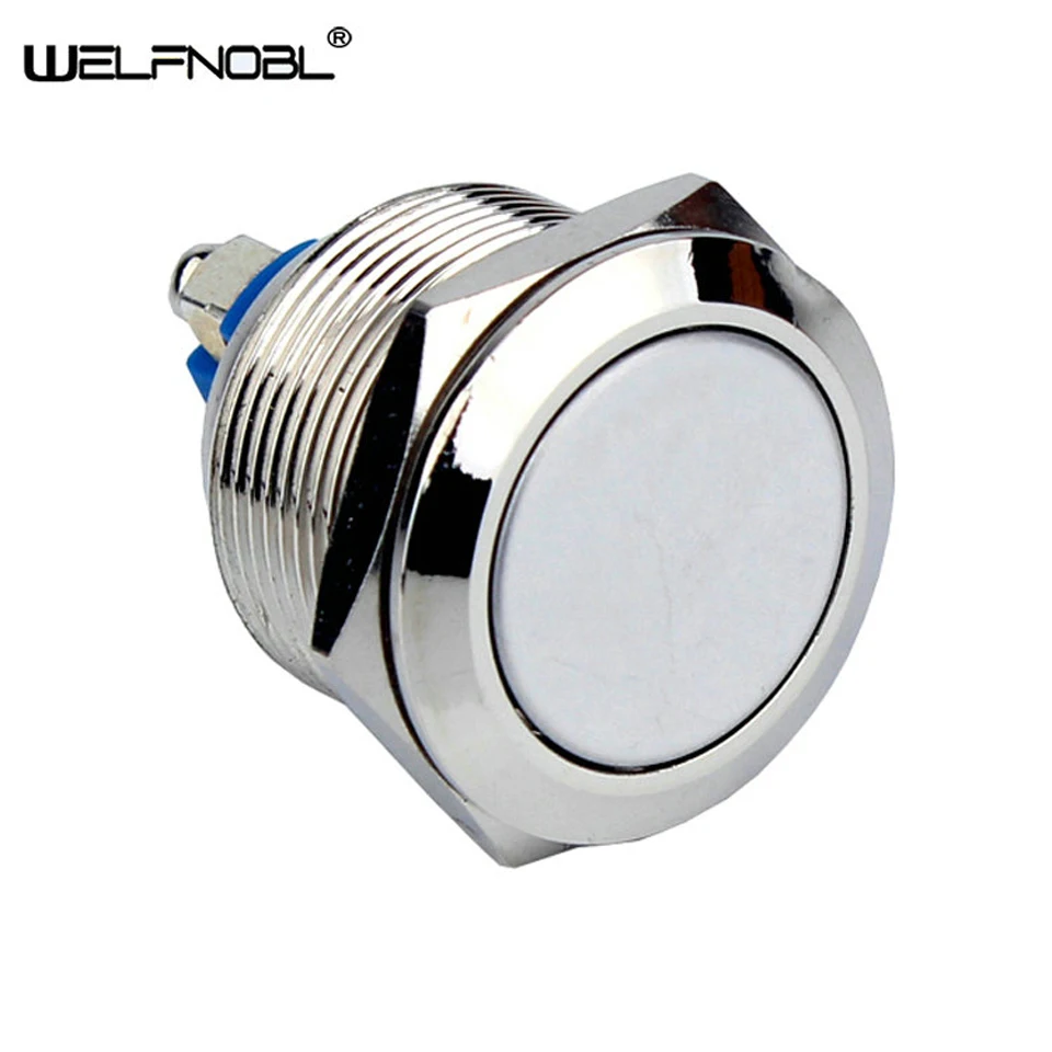 Flat Round Head Switch 19mm Waterproof 1NO Metal Screw Momentary Reset Push Button Switch
Flat Round Head Switch 19mm Waterproof 1NO Metal Screw Momentary Reset Push Button Switch