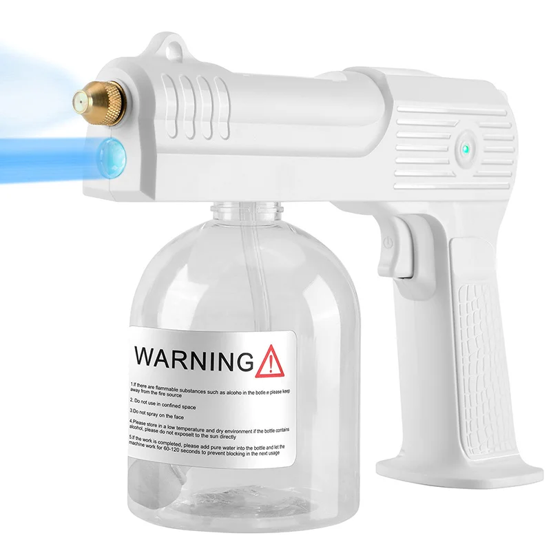 AK101 Nano Atomizer Sprayer 500ML For Disenfecting Blue Light Electric Water Spray Gun Portable Fogger Nozzle For Garden Machine
AK101 Nano Atomizer Sprayer 500ML For Disenfecting Blue Light Electric Water Spray Gun Portable Fogger Nozzle For Garden Machine