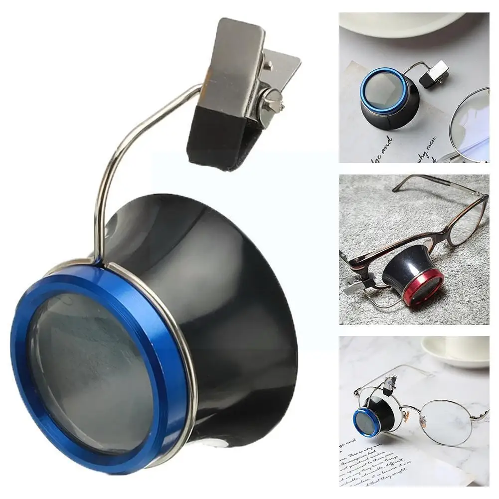 Clip On Eyeglass Magnifier Watch Repair Tool 10x Loupes Lens Tools Random Jewellers Color Blue Magnifying Red Watchmakers K9a8
Clip On Eyeglass Magnifier Watch Repair Tool 10x Loupes Lens Tools Random Jewellers Color Blue Magnifying Red Watchmakers K9a8