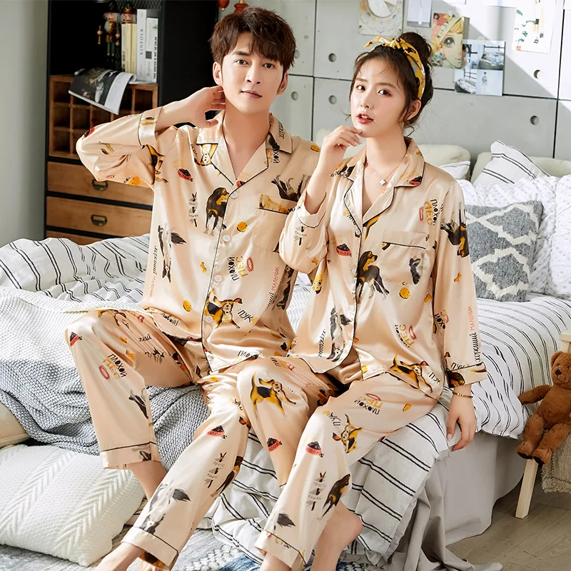 2020 Women Pajamas Sets Couple Spring Autumn New Cartoon Pyjamas Long Sleeve Sleepwear V-Neck Lounge Pijama mujer
2020 Women Pajamas Sets Couple Spring Autumn New Cartoon Pyjamas Long Sleeve Sleepwear V-Neck Lounge Pijama mujer