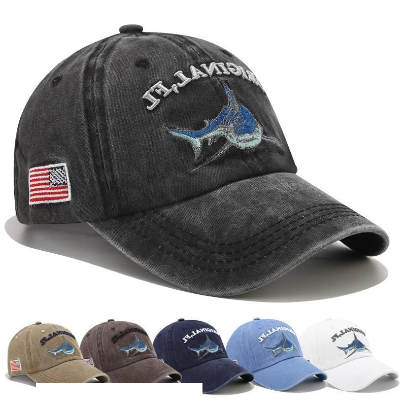 Solid color Retro Washed Baseball Cap Korean Creative Shark Embroidered Cap Youth Outdoor Sunshade Wild Breathable Sun Hat
Solid color Retro Washed Baseball Cap Korean Creative Shark Embroidered Cap Youth Outdoor Sunshade Wild Breathable Sun Hat